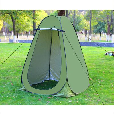 1-2 Person Pop-up Privacy Tent for Portable Toilet, Outdoor Portable Changing Room, Bathroom Tent, Cartoon Boat Changing Room, Outdoor Shower Room.Outdoor Waterproof Portable Locker Room (Green)