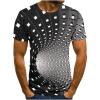T Shirts for Men 2023 Light Weight Crew Neck Short Sleeve Summer Shirt Casual Loose Short Sleeve 3D Print Shirts Work Tops Black 5X view 1