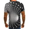T Shirts for Men 2023 Light Weight Crew Neck Short Sleeve Summer Shirt Casual Loose Short Sleeve 3D Print Shirts Work Tops Black 5X view 3