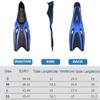 YIORYO Professional Adult Flexible Comfort TPR Non-Slip Swimming Diving Fins Rubber Snorkeling Swim Flippers Water Sports Beach Shoes (Size : Small) view 3