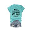 Have The Day You Deserve Crop Top Have The Day You Deserve Tank Have The Day You Deserve Tank Womens Casual Tshirts Funny Crewneck Skeleton Graphic Tee Aqua view 2