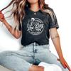 Have The Day You Deserve Crop Top Have The Day You Deserve Tank Have The Day You Deserve Tank Womens Casual Tshirts Funny Crewneck Skeleton Graphic Tee Charcoal view 3