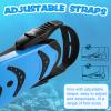 Supertrip Kids Snorkel Fins, Swim Fins for Lap Swimming, Adjustable Short Flippers, Travel Size Diving Fins Scuba Fins, Snorkeling Gear for Kids Boys Girls Age 6-14 view 2