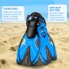 Supertrip Kids Snorkel Fins, Swim Fins for Lap Swimming, Adjustable Short Flippers, Travel Size Diving Fins Scuba Fins, Snorkeling Gear for Kids Boys Girls Age 6-14 view 4