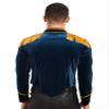 Alvivi Men's Long Sleeves Ringmaster Jackets Halloween Circus Costumes Luxury Velvet Blazer Coat Dark Blue Large view 2