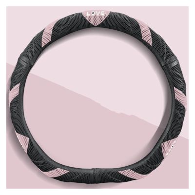 FUERU Car Steering Wheel Cover Set Car Steering Wheel Cover D Type Honeycomb Gel Waterproof Anti-Wrinkle Fashion Car Interior (Color : 2#)