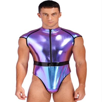 YiZYiF Adult Astronaut Costume Jumpsuit Space Suit for Men Zipper Bodysuit Leotard with Oversleeve One-Piece Colorful X-Large