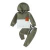 LIOMENGZI Infant Baby Boy Fall Winter Clothes Outfits Hooded Long Sweatshirt Pants Set Toddler Clothes 6 12 18 24 Months 2T view 1