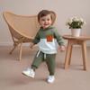 LIOMENGZI Infant Baby Boy Fall Winter Clothes Outfits Hooded Long Sweatshirt Pants Set Toddler Clothes 6 12 18 24 Months 2T view 4