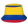 Cute Colombia Flag Bucket Hats Summer Travel Beach Sun Hat Outdoor Colombian Cap Unisex Women Men view 1
