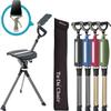 STEP2GOLD Ta-Da Chair Series 2 PRO, Portable Walking Stick, Cane with Seat, Foldable Chair, Hiking Stick, for Camping, Hiking, Lightweight Aluminum, Easy Carry, Anti-Slip (Black) view 1