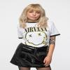Men's Nirvana Double Happy Face T-Shirt Large White view 2