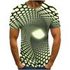 T Shirts for Men Graphic 3D Print Short Sleeve Summer Shirt Casual Stylish Crewneck Work Pullover Shirt Going Out Polo Shirt for Men Green M view 1