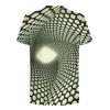 T Shirts for Men Graphic 3D Print Short Sleeve Summer Shirt Casual Stylish Crewneck Work Pullover Shirt Going Out Polo Shirt for Men Green M view 2