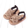 Summer Children Infant Toddler Shoes Girls Sandals Flat Bottom Lightweight Li Linen Woven Upper Soft Baby Walking Shoes view 3