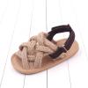 Summer Children Infant Toddler Shoes Girls Sandals Flat Bottom Lightweight Li Linen Woven Upper Soft Baby Walking Shoes view 4