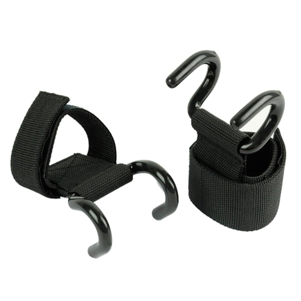 BESPORTBLE Pair Gloves for Gym Training Lifting Grip Weight Lifting Hook Dumbbel Hook up Handguard Booster Fitness Black Gym Training Wrist Strap