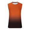 Hawaiian Shirts for Men 2023 Classic Fit Crew Neck Sleeveless Gradient Color Tank Tops Summer Causal Muscle Shirt Beach Shirts for Men 3xlt Orange M view 4