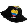 Cute Colombia Flag Bucket Hats Summer Travel Beach Sun Hat Outdoor Colombian Cap Unisex Women Men view 2