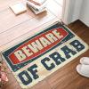 Backyard Bar Decor Beware of Crab Rug Shoe Mat Large Welcome Mats for Front Door (Size : 65X90CM) view 1