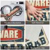 Backyard Bar Decor Beware of Crab Rug Shoe Mat Large Welcome Mats for Front Door (Size : 65X90CM) view 4