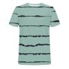 T Shirt for Men 2023 Regular-Fit Short Sleeve Crewneck Striped Summer Top Big and Tall Muscle Fitness Sport Shirt Mens Graphic t-Shirts 3xlt Green 5X view 4