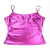 CHICTRY Mens Shiny Leather Spaghetti Straps Sleeveless Vest Top Metallic Hip Hop Dance Costume Rose Large view 3