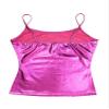 CHICTRY Mens Shiny Leather Spaghetti Straps Sleeveless Vest Top Metallic Hip Hop Dance Costume Rose Large view 4