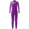 JanJean Kids Girls Two Piece Athletic Outfit Dance Sports Bra Tanks Crop Top with Leggings for Gymnastics/Gym/Workout Purple 16 Years view 1
