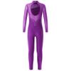 JanJean Kids Girls Two Piece Athletic Outfit Dance Sports Bra Tanks Crop Top with Leggings for Gymnastics/Gym/Workout Purple 16 Years view 2