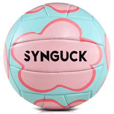 SYNGUCK Volleyball Size 5 Official Soft Indoor Outdoor Volleyballs Sports Training Game Play Ball for Youth, Teenager, Adult