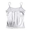 FEESHOW Men's Shiny Metallic Patent Leather Camisole Yoga Jazz Hip Hop Costume Dance Performance Silver X-Large view 4