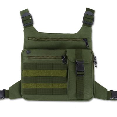Tactical Chest Bag Lightweight Running Chest Pack, Water Resistant Running Vest Pack with Phone Holder Running Backpack for Men Women