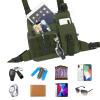 Tactical Chest Bag Lightweight Running Chest Pack, Water Resistant Running Vest Pack with Phone Holder Running Backpack for Men Women view 4