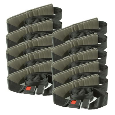 NICHOY 10-Packs Mobilization Belt Physical Therapy,Joint Mobilization Belt, Adjustable Gait Belt,Adjustable Metal Buckle,Proprietary Corporate Procurement(A,10 Packs)