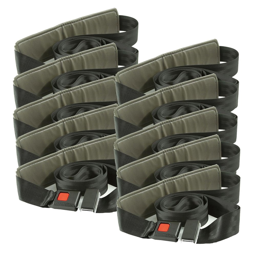 NICHOY 10-Packs Mobilization Belt Physical Therapy,Joint Mobilization Belt, Adjustable Gait Belt,Adjustable Metal Buckle,Proprietary Corporate Procurement(A,10 Packs)