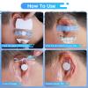 120 PCS Disposable Waterproof Ear Patches, Baby Ear Covers for Swimming Shower Ear Protectors with Soft Cotton, for Shower Surfing Snorkeling and Other Water Sports view 3