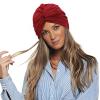 Swim Caps for Women Swimming for Long Short Hair Elastic Fabric Pleated Turban Hat Ear Protection Rafting Spring Bathing Cap for Girls Ladies Comfortable Sleep Bonnet Night Cap view 1