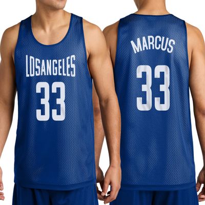 Personalized Basketball Jersey w/Add Your Team Name and Number Adult Sports Tee Design 13
