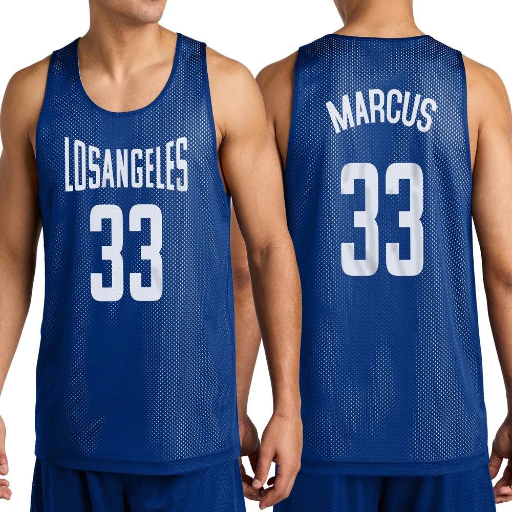 Personalized Basketball Jersey w/Add Your Team Name and Number Adult Sports Tee Design 13
