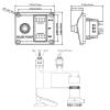 Bilge Pump Switch Panel, 3 Way Bilge Pump Switch Panel, 12V Or 24V DC Bilge Pump, Built in Fuse Holder, LED Indicator, Long Durability and Reliable Use for Car Boats view 3