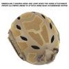 AOUTACC Lightweight Tactical Airsoft Helmet, Integrated Airsoft Helmet with NVG Mount Base, Upgrade Side Rails,Pre-Slotted Headset Strap and Other Helmet Accessories for Outdoor Sports-Tan view 4