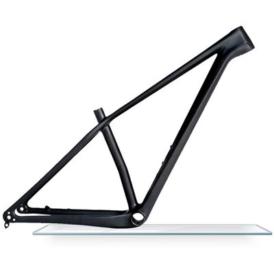 Carbon Fiber Bike Frame 27.5er 29er 142x12mm Thru Axle Frame 15.5''/17''/19'' Hardtail Bike Disc Brake BB92 Bottom Bracket Routing Internal(27.5''Matte,15'')