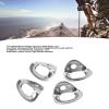 WOOXGEHM 4 PCS Climbing Hanger, Ceiling Mount Bracket, Stainless Steel Wear Resistant High Load Carrying, Body Weight Strength Training Systems, Aerial Yoga Swing & Hammock view 2