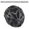 AOUTACC Lightweight Tactical Fast Helmet, Integrated Airsoft Helmet with NVG Mount Base, Side Rails,Pre-Slotted Headset Strap and Helmet Accessories for Outdoor Sports-Black view 4