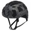 AOUTACC Lightweight Tactical Fast Helmet, Integrated Helmet with NVG Mount Base, Side Rails,Pre-Slotted Headset Strap and Helmet Accessories for Outdoor Sports -Camouflage Black view 1