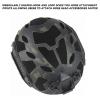 AOUTACC Lightweight Tactical Fast Helmet, Integrated Helmet with NVG Mount Base, Side Rails,Pre-Slotted Headset Strap and Helmet Accessories for Outdoor Sports -Camouflage Black view 4