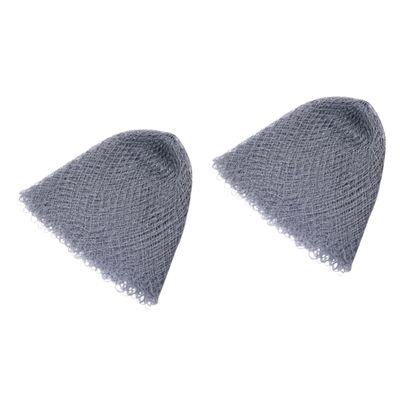 BESPORTBLE 2pcs Fish Net Pier Tear Resistant Outdoor Fishing Net Accessories Grey Small Hole