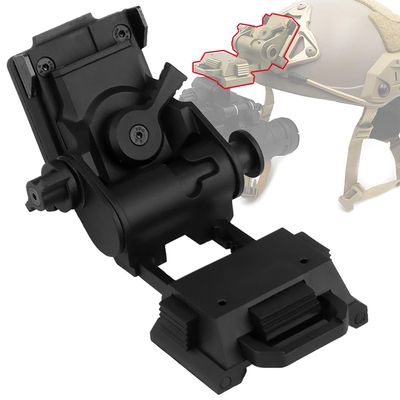 L4G24 NVG Mount For PVS15/18,Tactical Helmet Breakaway NVG Arms Bridge Base Adapters Bracket Accessories (Black)