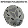 AOUTACC Lightweight Tactical Airsoft Helmet, Integrated Helmet with NVG Mount Base, Side Rails,Pre-Slotted Headset Strap and Helmet Accessories for Outdoor Sports-Gary view 4